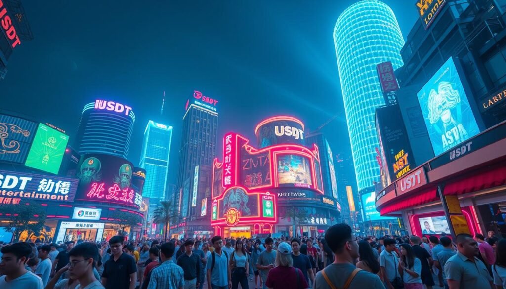 生成一張USDT娛樂城的圖片