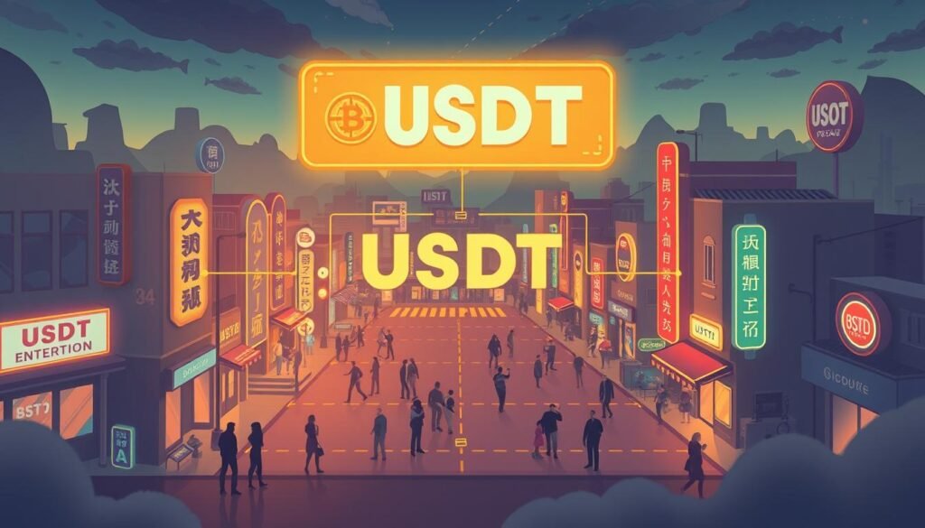生成圖片：USDT娛樂城交易流程示意圖