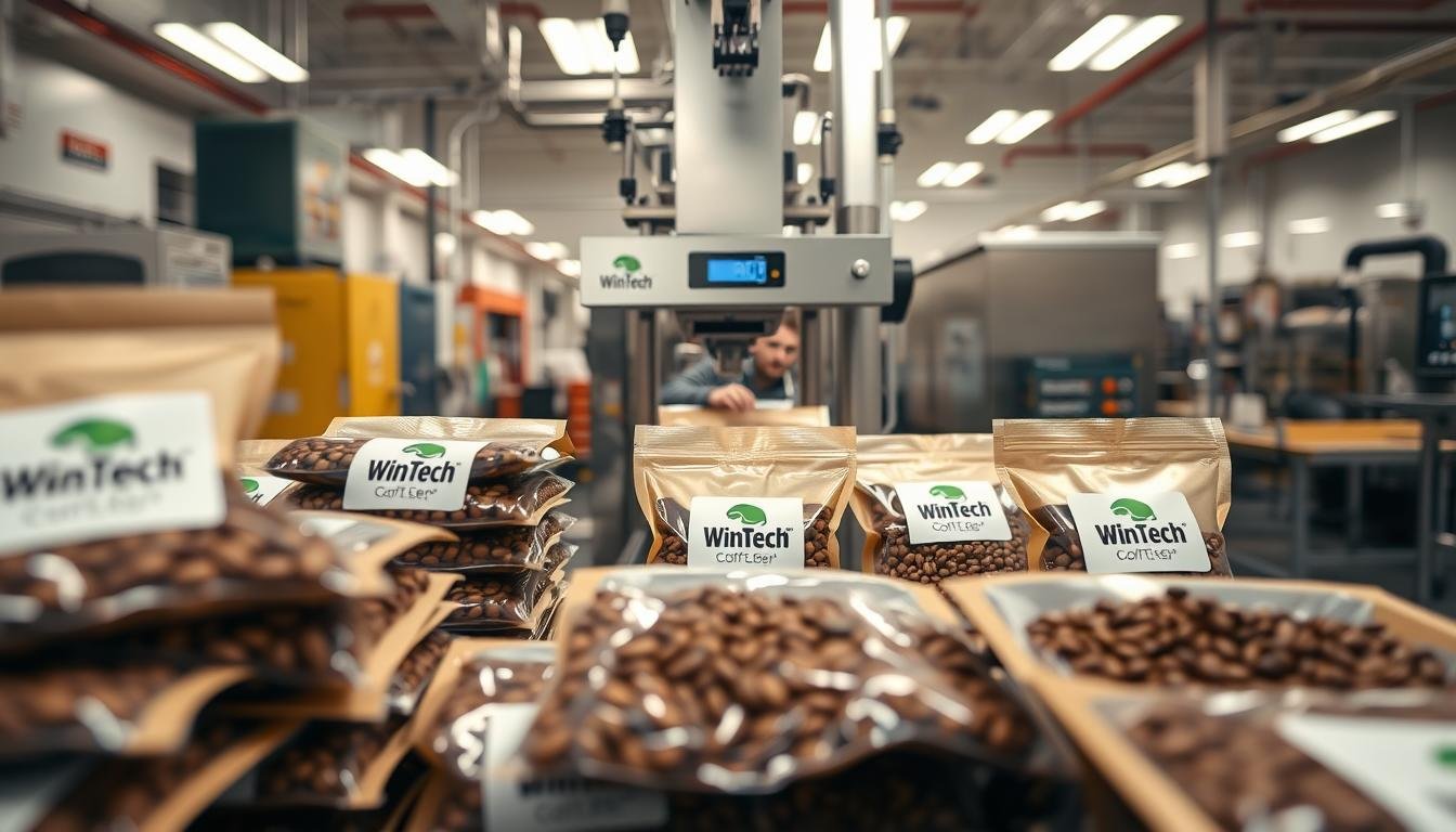 packaging of coffee beans