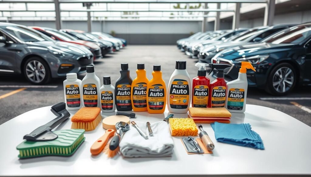 停車場洗車用品應用
